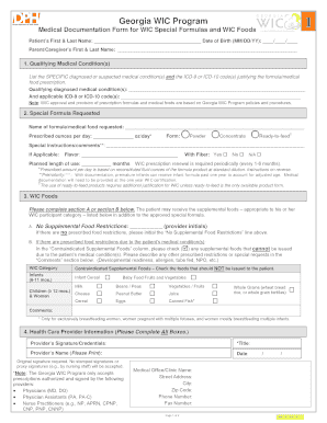 Georgia Wic Form