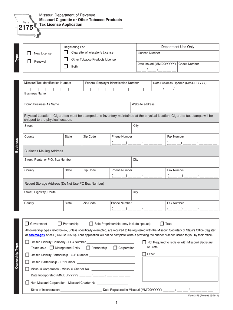  2175 Form Mo 2011