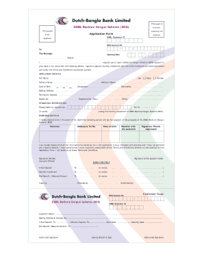 Dutch Bangla Bank Dps  Form