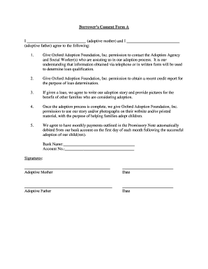 Consent to Adoption Form