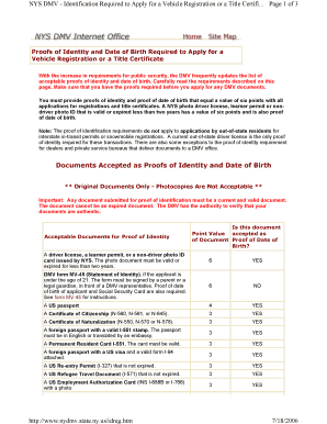 Acceptable Proofs of Identity Marcellus Snowmobile Club  Form