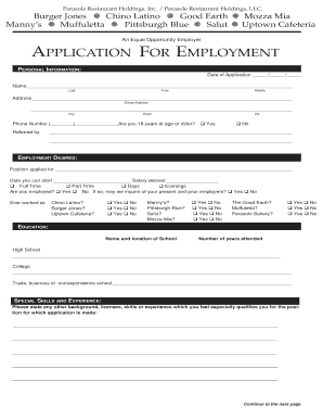 Parasole Job Application Parasole Job Application Qxd Qxd  Form