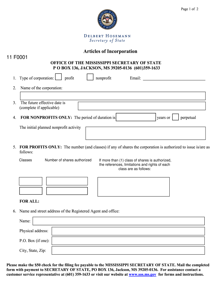 Mississippi Business Forms