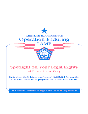 Spotlight on Your Legal Rights American Bar Association  Form