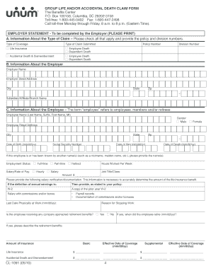  Unum Form Cl1091 2010