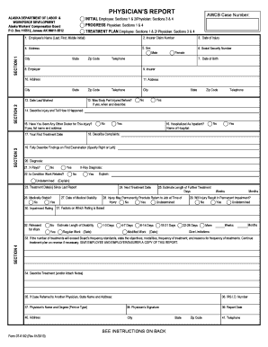 Physicians Report  Form