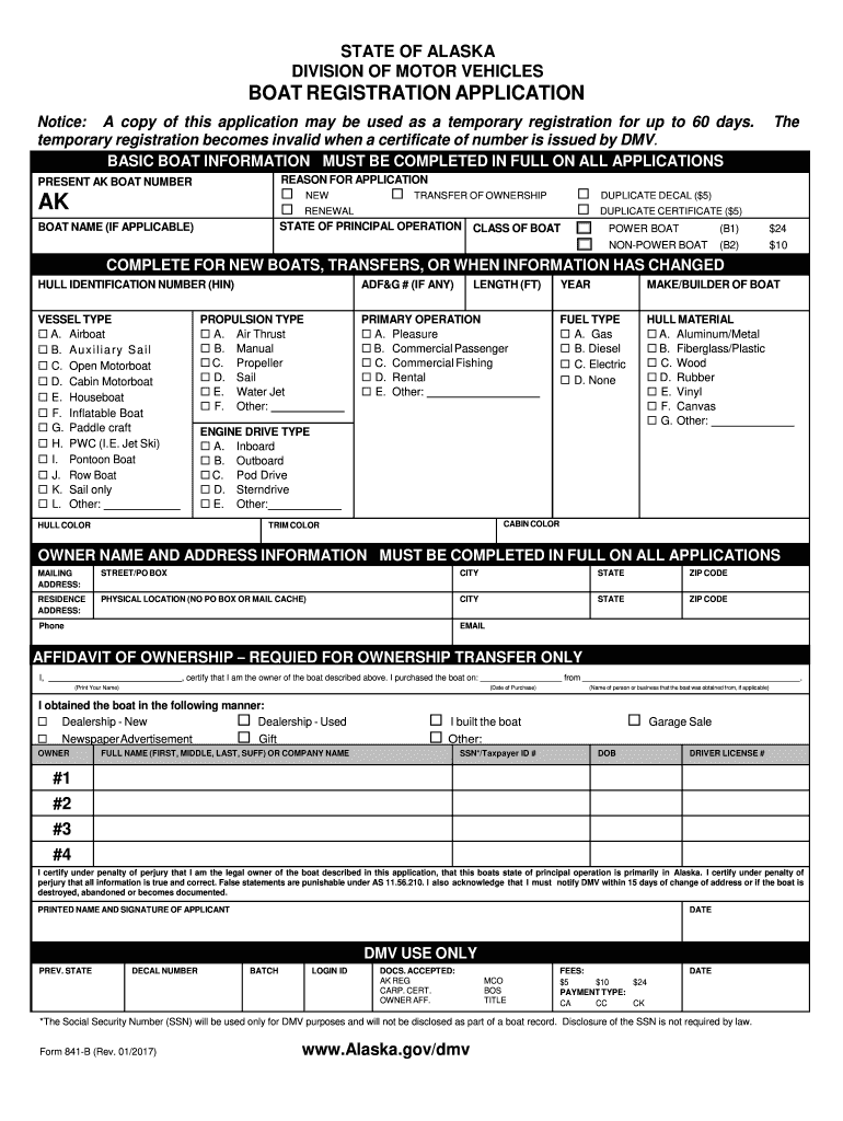 Doa Alaska Gov Dmv Reg Boat Htm  Form