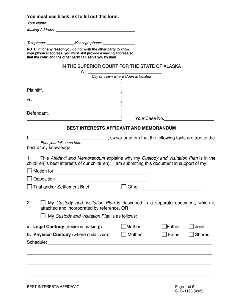  Best Affidavit 2005-2024