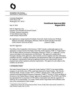 Conditional Approval #964  Form