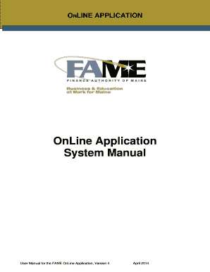 Online Lender Applications Manual  Form