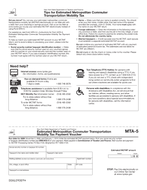 Form MTA 5Estimated Metropolitan Commuter Transportation Meadowscpa