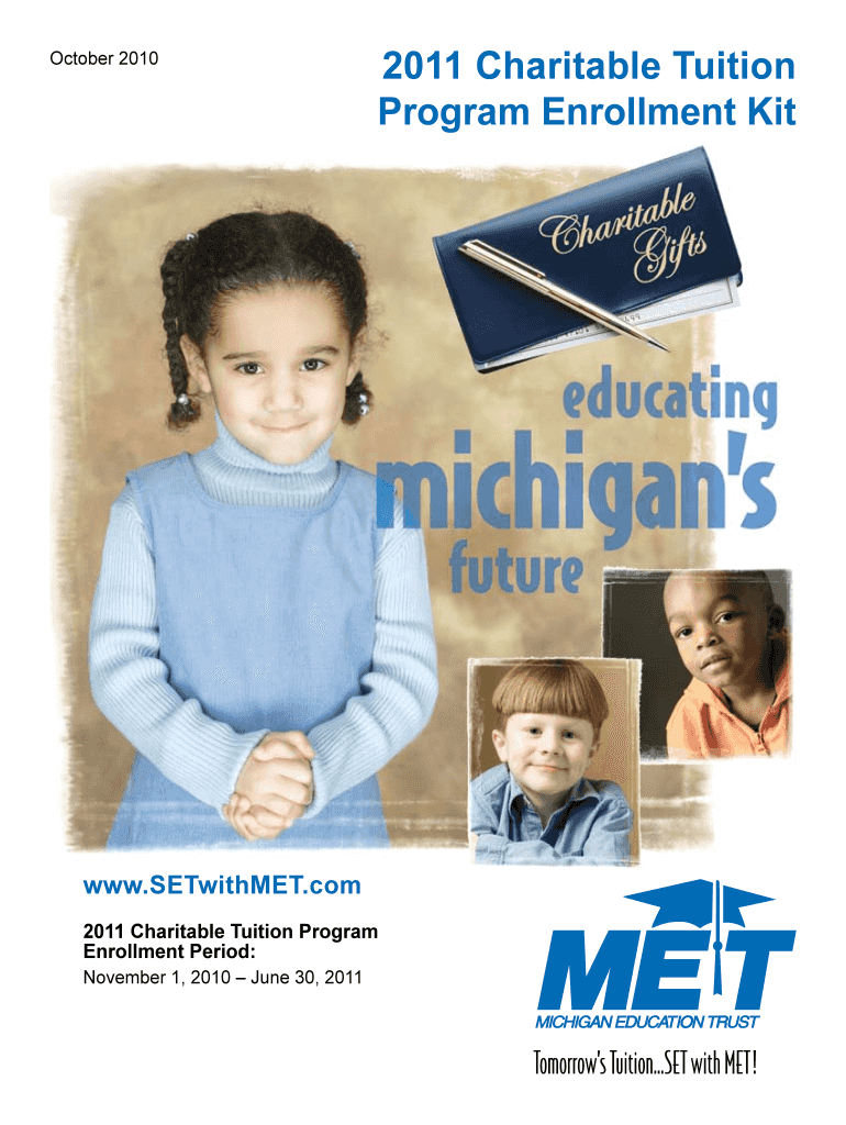 Charitable Tuition Program Enrollment Kit State of Michigan Michigan  Form