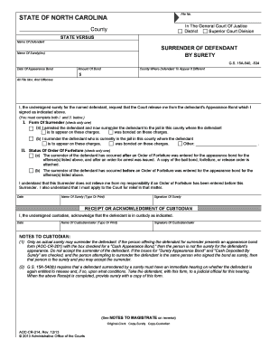 AOC CR 214 North Carolina Court System Nccourts  Form