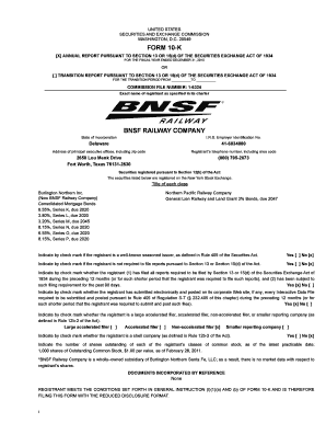 FORM 10 K BNSF RAILWAY COMPANY Sanjacintorail