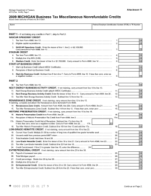 Reset Form Attachment 11 Michigan Department of Treasury 4573 Rev