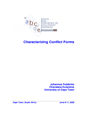 Characterizing Conflict Forms World Bank Internet Error Page