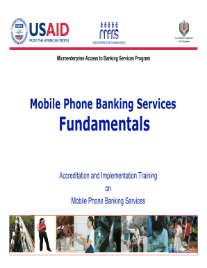 Mobile Phone Banking Services  Form