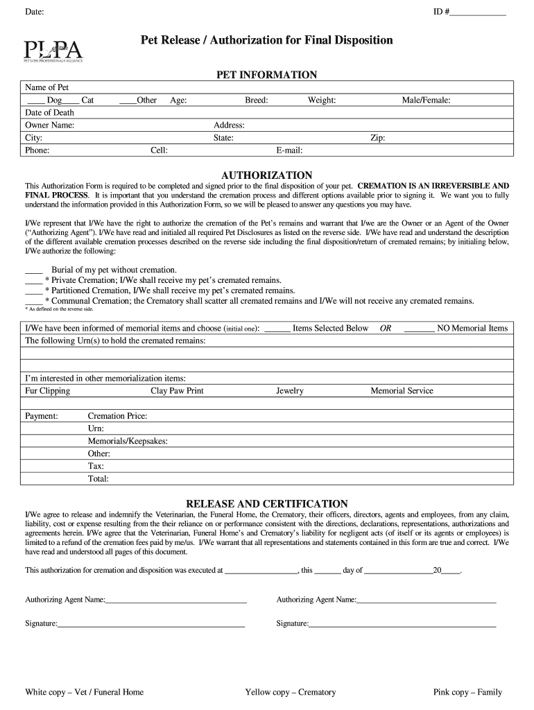 Cremation Authorization Form FINAL 24APR11 CE ICCFA
