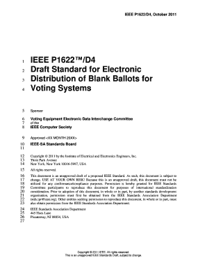 IEEE Standards Draft Standard Template NIST Nist  Form