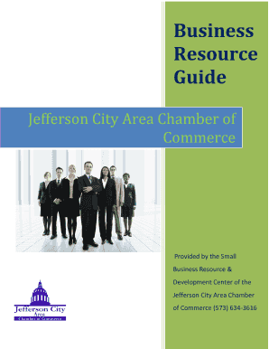 Jefferson City Area Chamber of  Form