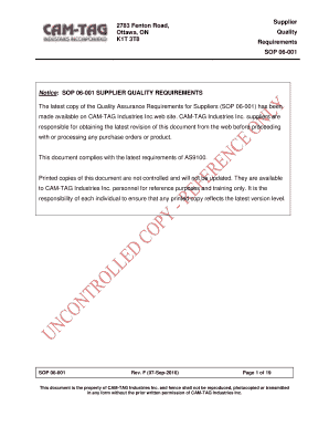 SOP 06 001  Form