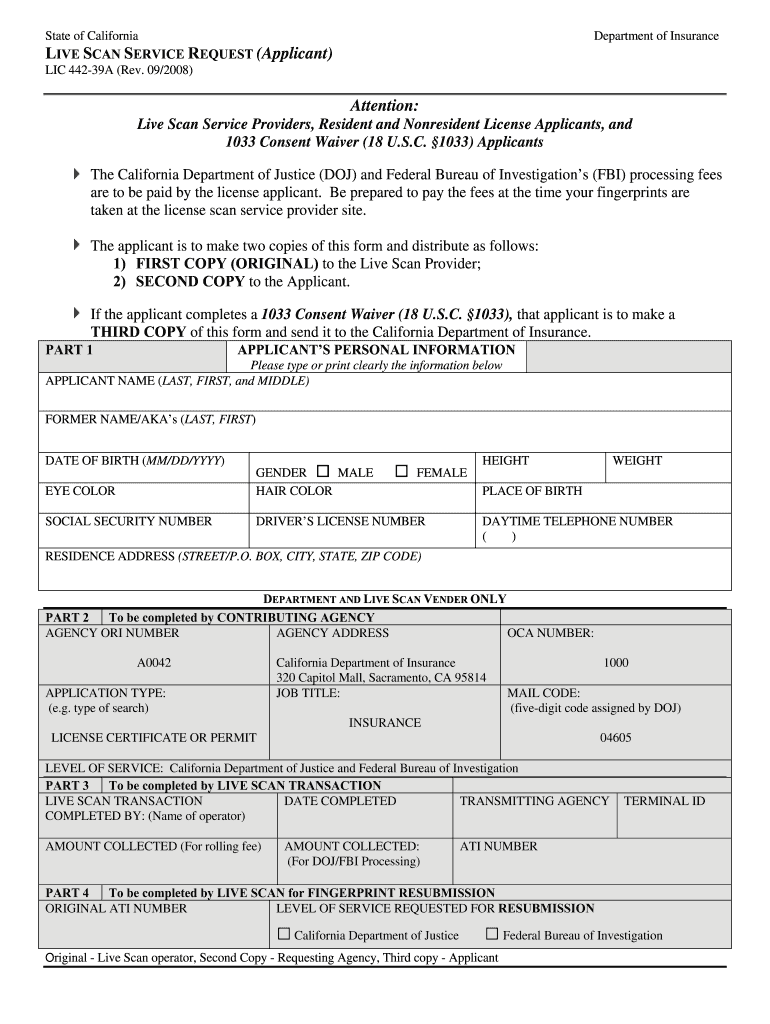 Lic 442 39a Form