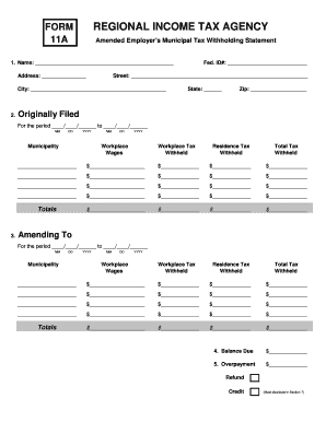 Rita Form 11a