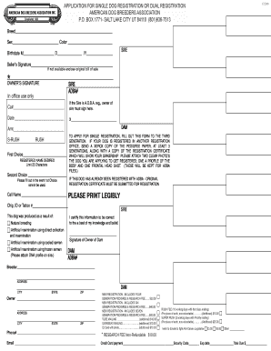 Adba Single Registration Form