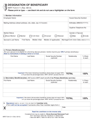 Imrf Form 611