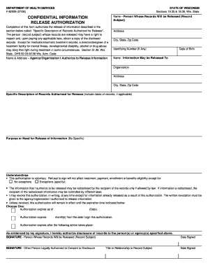 F 82009 Form