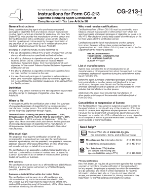  Form CG 213 I New York State Department of Taxation and Finance Tax Ny 2023