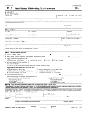 Form 593 V