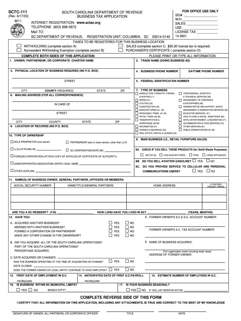 Sctax 111 E File Form