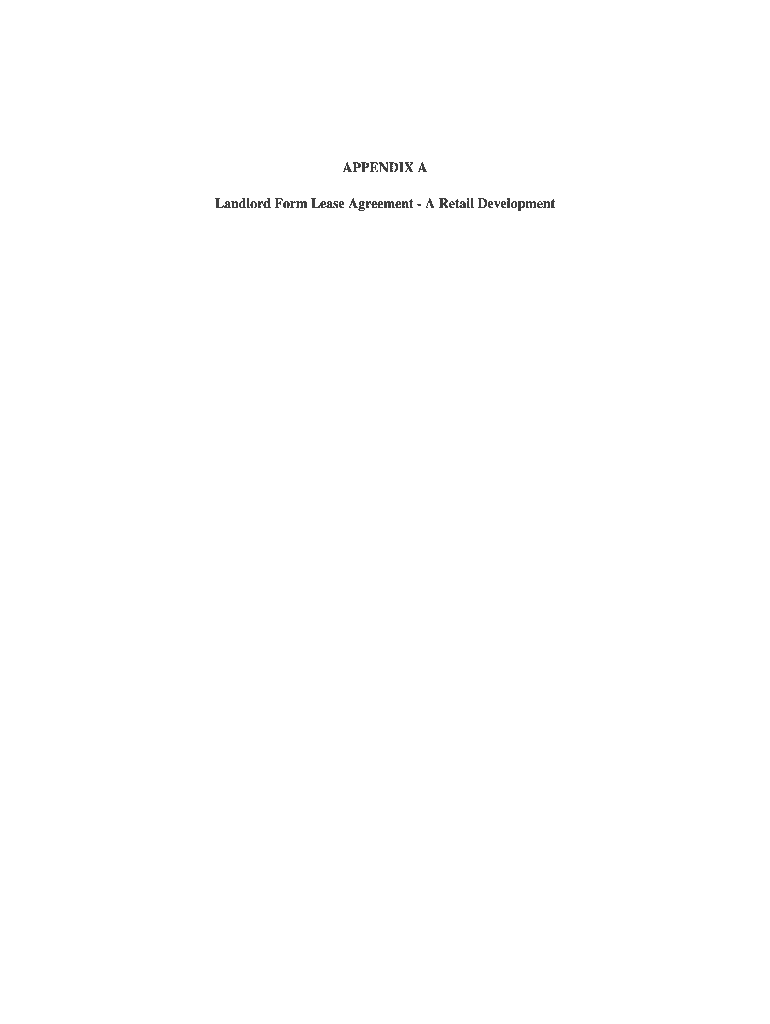 Commercial Lease Agreement Form
