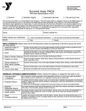 EEO SELF IDENTIFICATION FORM