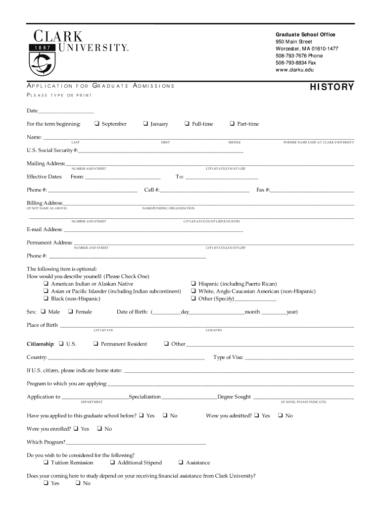 Confidential Recommendation Clark University Clarku  Form