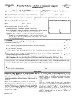  Arizona Form 131 2009