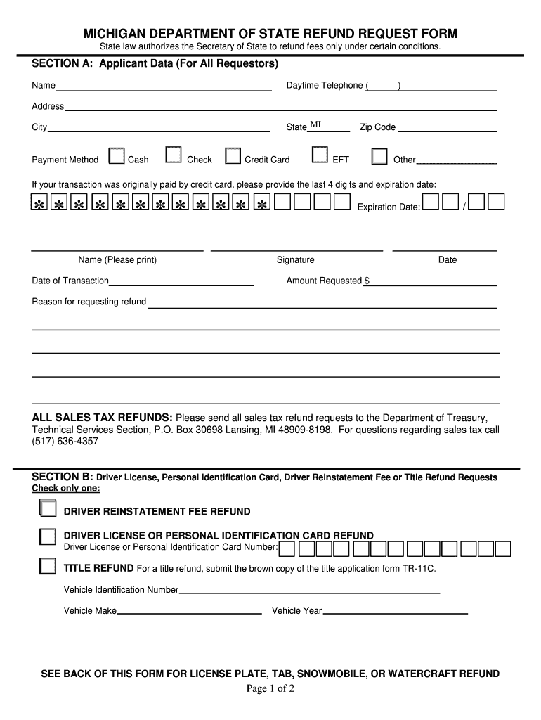 Refund Form