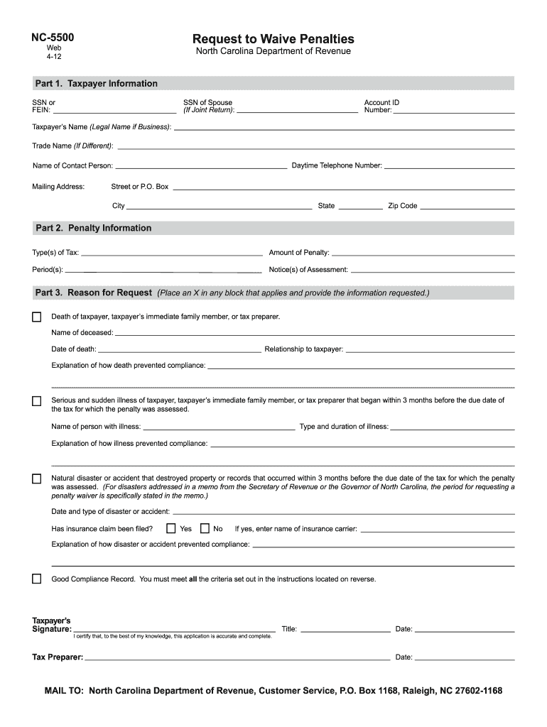  Nc 5500 Form 2020