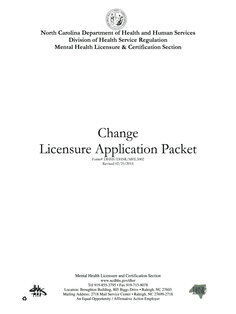 Mh Lic Change App Packet Rev 08 Form