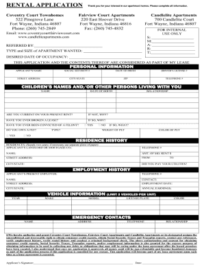 Blank Lease Agreement  Form