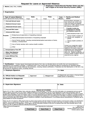 Opm Form 71 Rev September