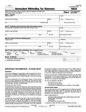 What is a 592 B Form