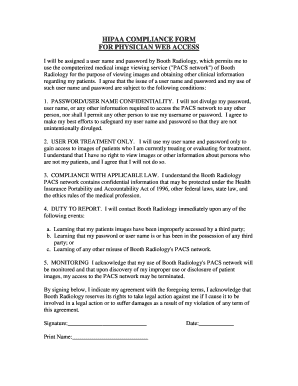 Printable HIPAA Compliance Forms