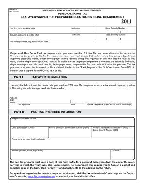 New Mexico Rpd 41338  Form