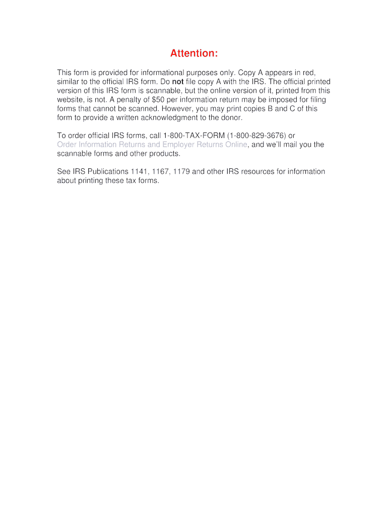 However, You May Print Copies B and C of This Form to Provide a Written Acknowledgment to the Donor Ngap