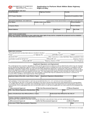 Iowa Dot Form 810028