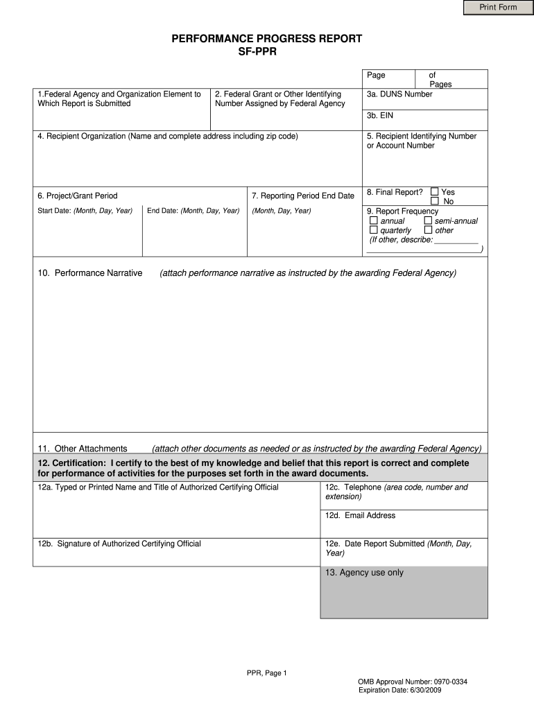 SF PPR Grant Form