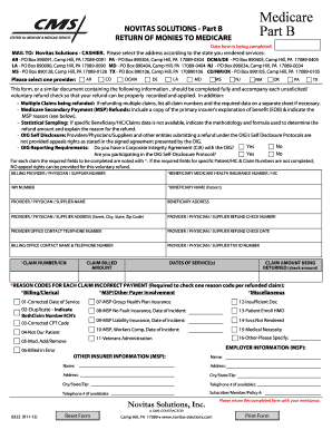 Novitas Refund Form