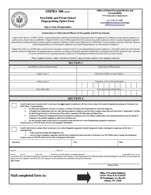 Ospra 106 Form